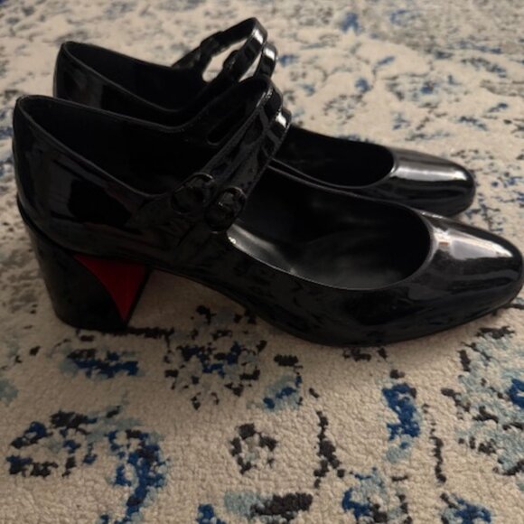 NEW NWOB Christian Louboutin Miss Jane 55 Patent Leather Pumps Size 40 - Picture 3 of 5